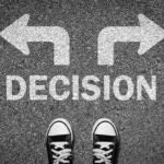 Entrepreneur deciding