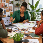 Nigerian business owner and team redesigning their service around customer results and AI-assisted work